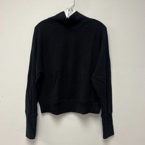 Alo Soho Mock Neck Pullover Long Sleeve Top - Size Medium